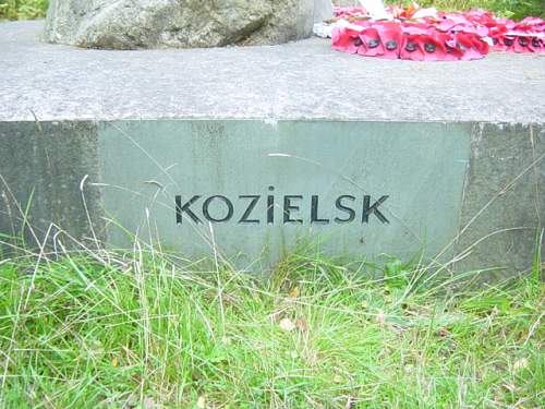 Katyn memorial in England