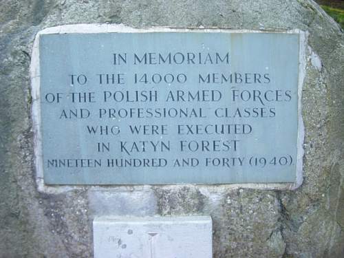 Katyn memorial in England