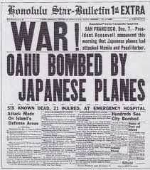 December 7th 1941...72 year anniversary of Pearl Harbor