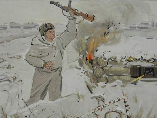 Soviet artwork...battle of the Chekassy pocket