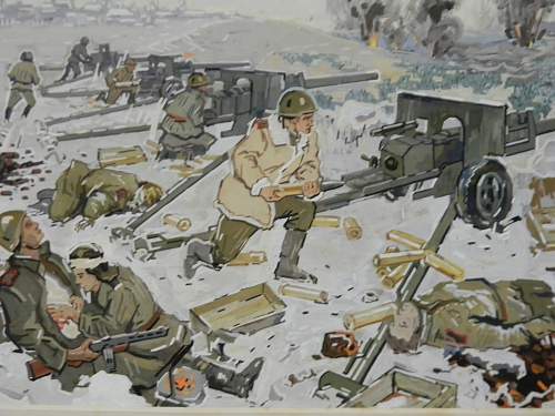 Soviet artwork...battle of the Chekassy pocket