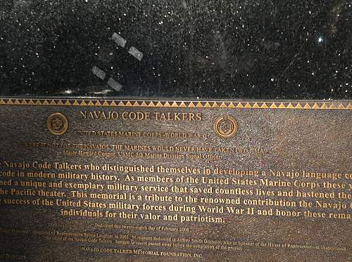 Memorials to the Navajo Code Talkers in Arizona