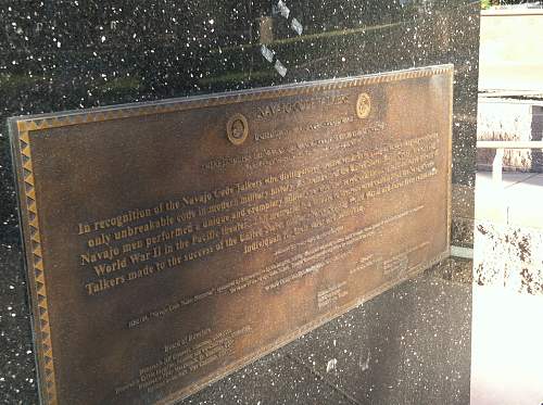 Memorials to the Navajo Code Talkers in Arizona