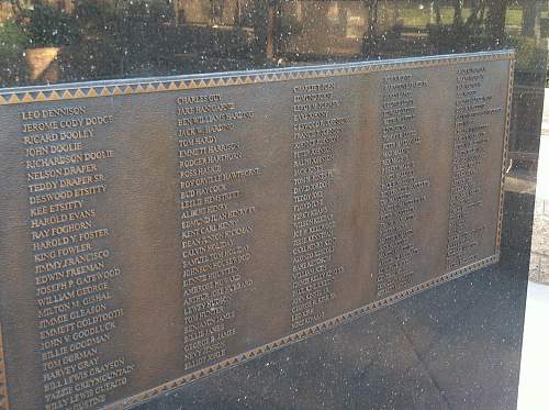 Memorials to the Navajo Code Talkers in Arizona