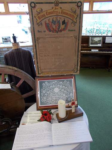 a small section of ww1/ww2 displays in llangollen north wales