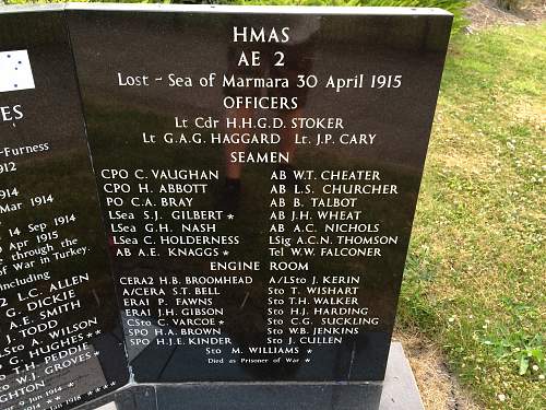 HM Australian Submarines AE1 &amp; AE2 Monument Barrow in Furness