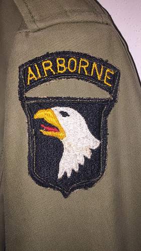 101st airborne type 3 patch m43 field jacket