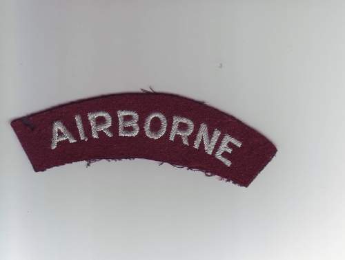 British WW2 airborne cloth insignia ?