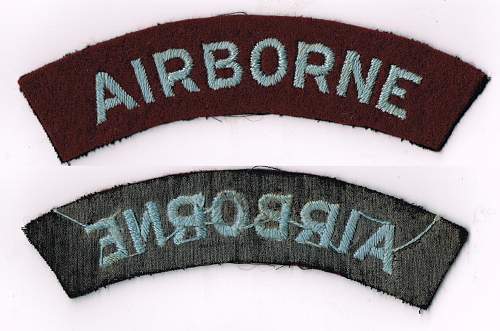 British WW2 airborne cloth insignia ?