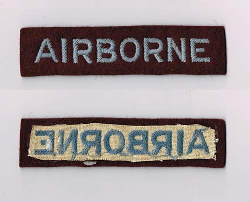 British WW2 airborne cloth insignia ?