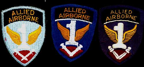 1st Allied Airborne patches