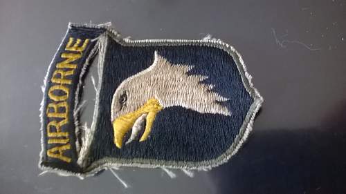 ww2 US 101st Airborne badge