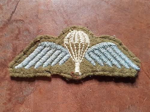 Parachute wings ww2?