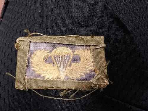 Vietnam Era Jump Wings Cloth Theater  Made ?