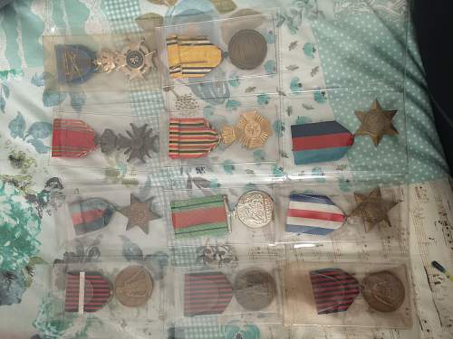 Great Grandfathers Beret and Medals