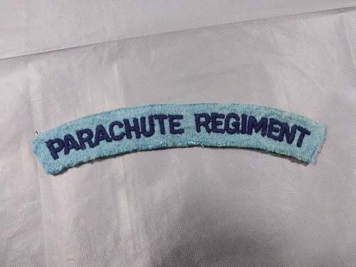 WW2 British Parachute Regiment Flash ?