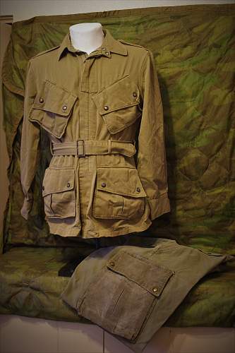 Attributed M42 Jump jacket to a trooper in HQ 1st Battlion 505th Parachute Infantry &amp; modified field pants
