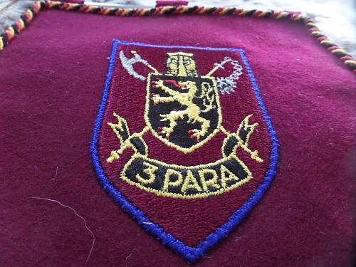 Help with coat of arms on 3 Para flag