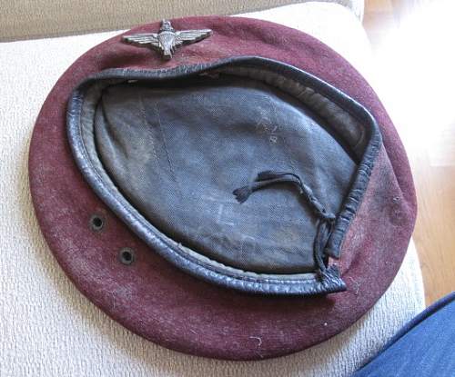 Kangol Wear Ltd 1945 dated Airborne Beret