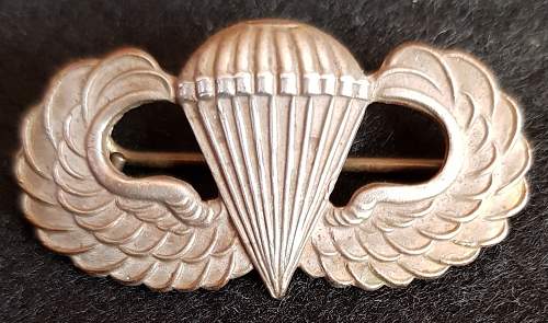 WW2 British made U.S. Airborne Wings