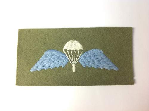 WW2 era British Para Wings, uncut