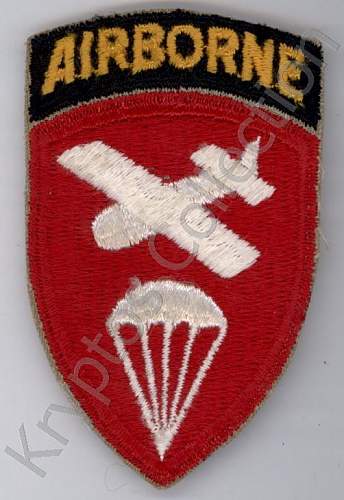 US Airborne shoulder sleeve insignia