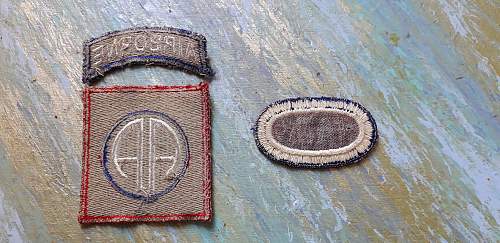 82nd Airborne patch and brevet patch ww2 real or not ?