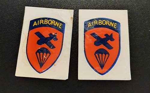 US Airborne Command helmet decals