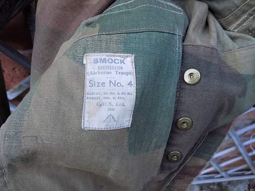 First pattern Denison smock for review, dated 1943