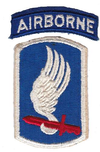 AIRBORNE patch WWII ???