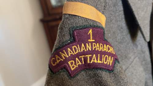 Granddad's Uniform, 1st Canadian Parachute Battalion WW2 Germany