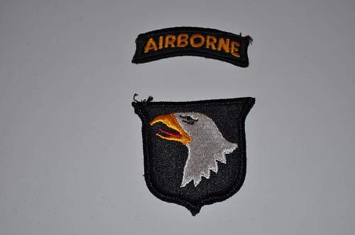 101st Airborne Patch Id-WW2 or post war.