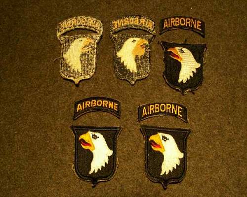 101st Airborne Patch Id-WW2 or post war.