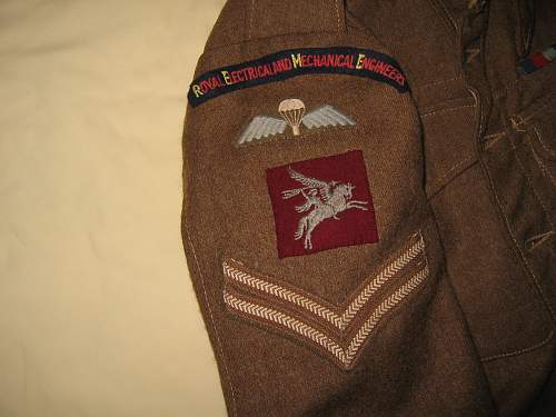 British WWII Airborne Battledress Jackets