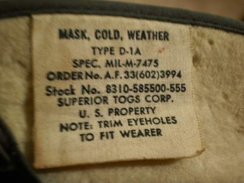 Air gunners cold weather mask