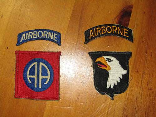 Help with US Airborne Patches, 101st and 82nd