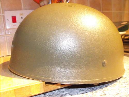 WW2 British 1944 BMB helmet