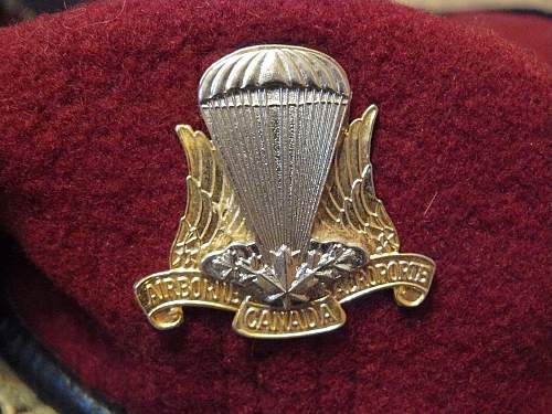 Odd Canadian Airborne Cap badge