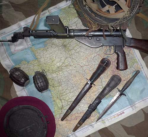 Sten MkV and a few British Airborne pieces