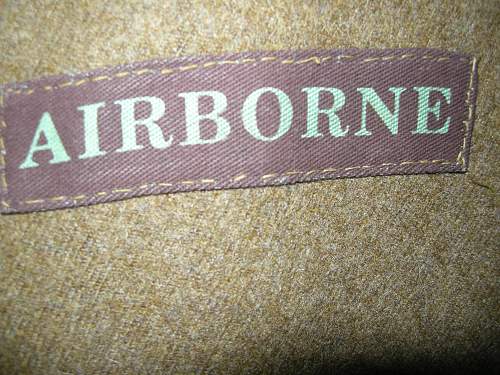 Airborne badges and uniforms