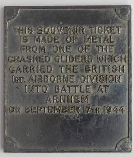 Arnhem Glider ticket?