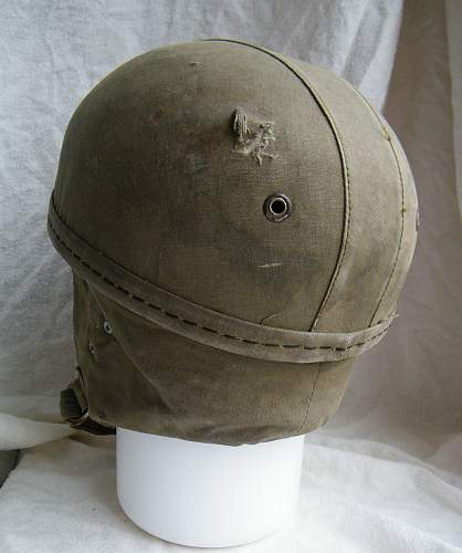 French indochina 1950's parachure training helmet