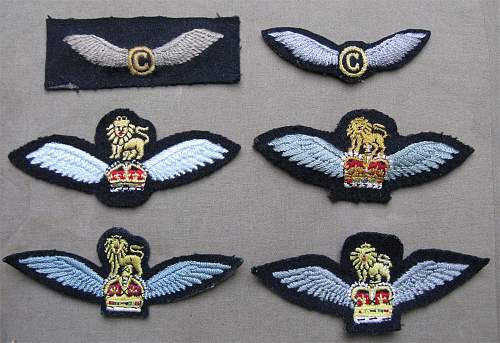 British Army Flying Badge half size wing