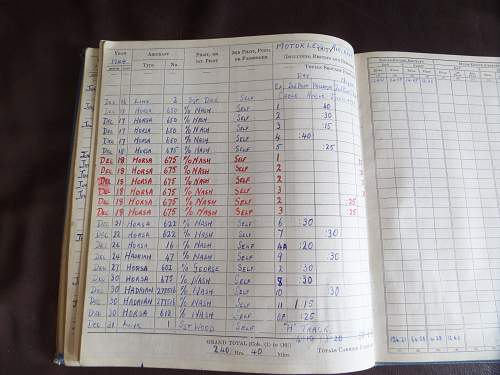 Interesting ww2 British Glider pilot Log book