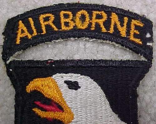 101st Airborne Patch and tab