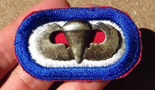 82nd Airborne occupation buffed wing and oval.