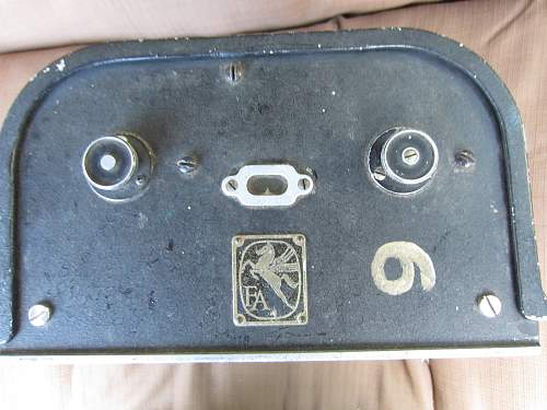 Part of an aircraft camera?..