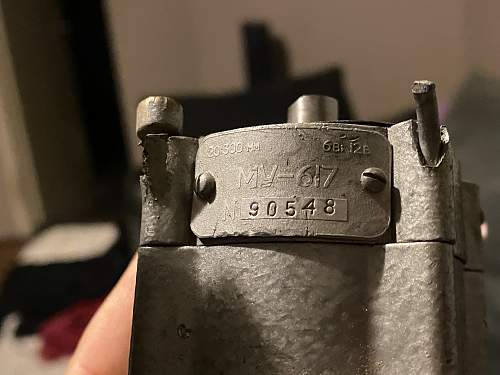 Piece of Russian SU-25SM identification