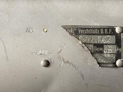 German aircraft pilot seat ID