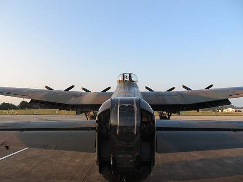 BBMF Lancaster in Jersey, Channel Islands.